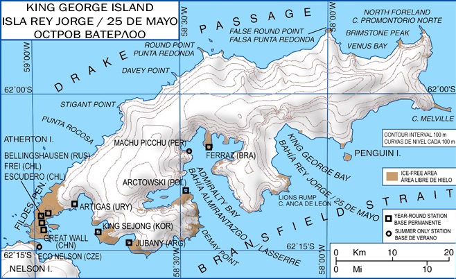 King George Island: King George Island Map