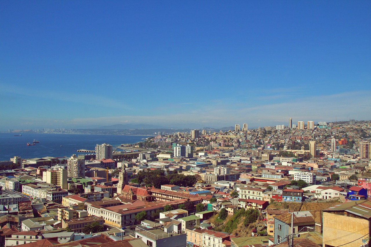 Blick auf Valparaiso - Chile