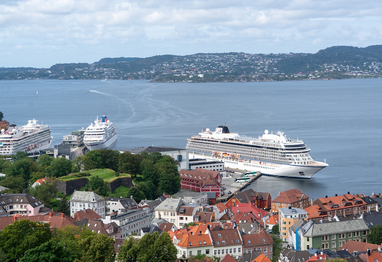 Bergen: Bergen Hafen Kreuzfahrt