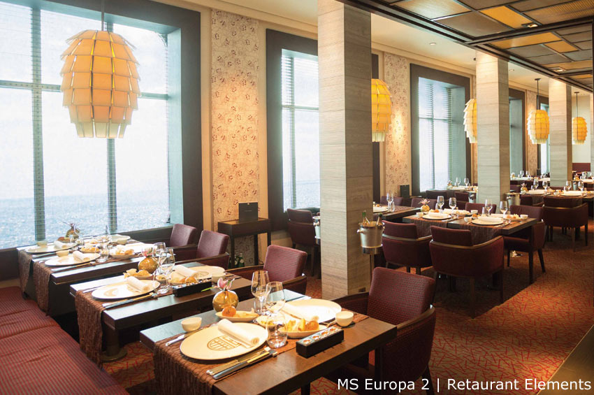 MS Europa 2 | Restaurant Elements