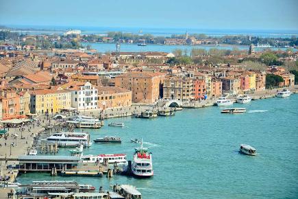 Mittelmeer: Luftaufnahme Venedig
