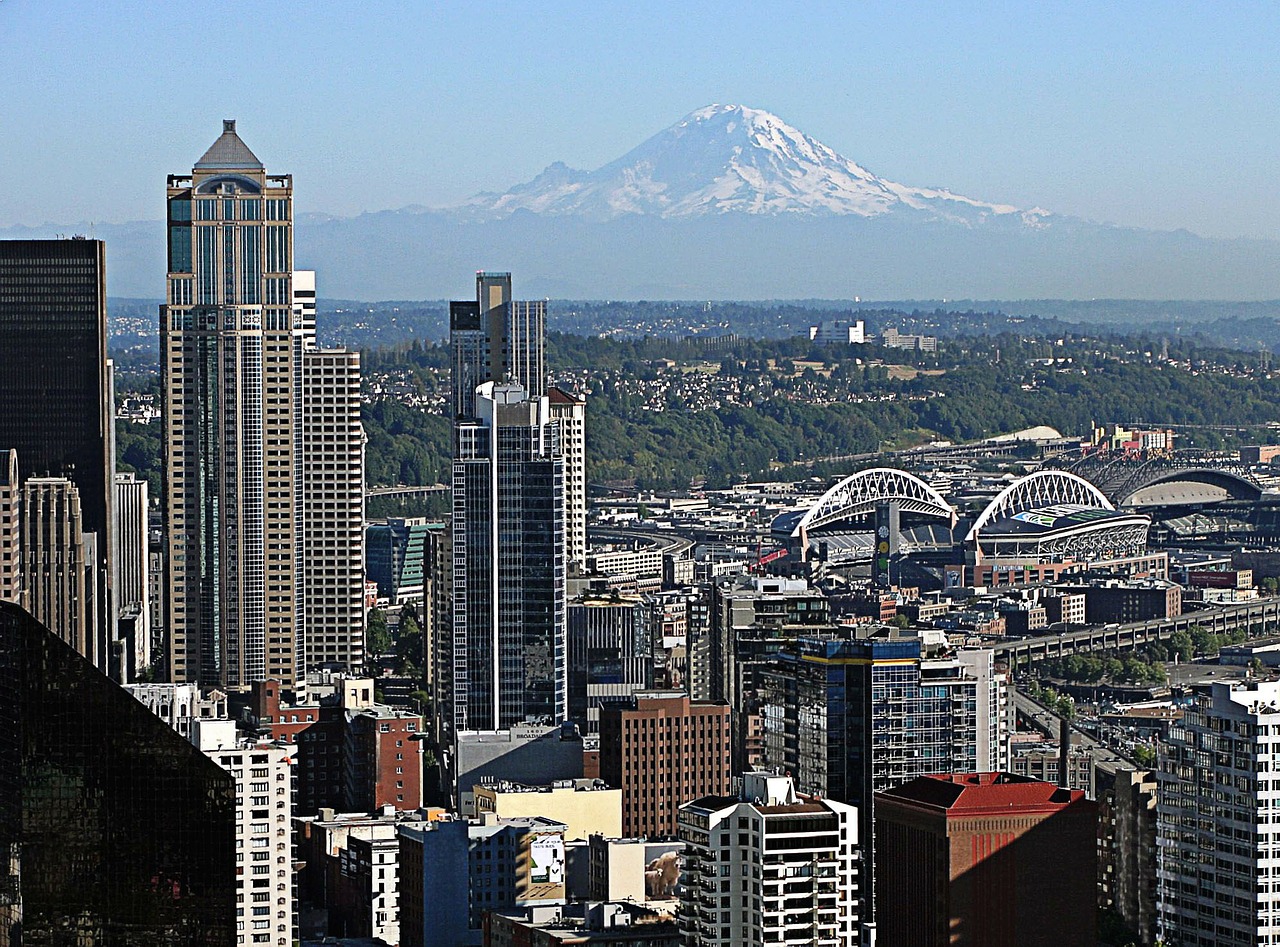 Seattle: Seattle, Mount Rainier, Washington