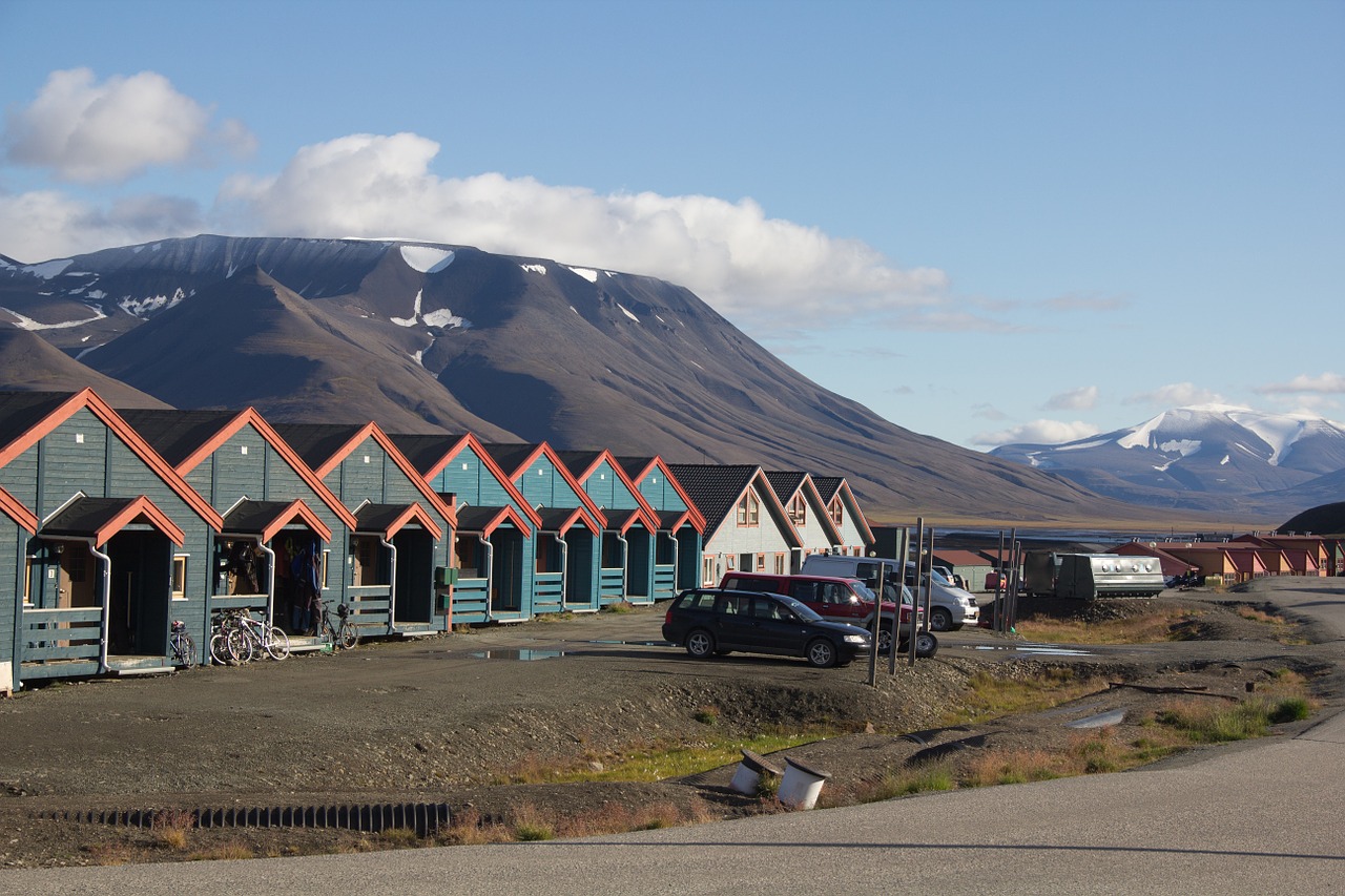 Longyearbyen: Longyearbyen, Häuser von Svalbard 