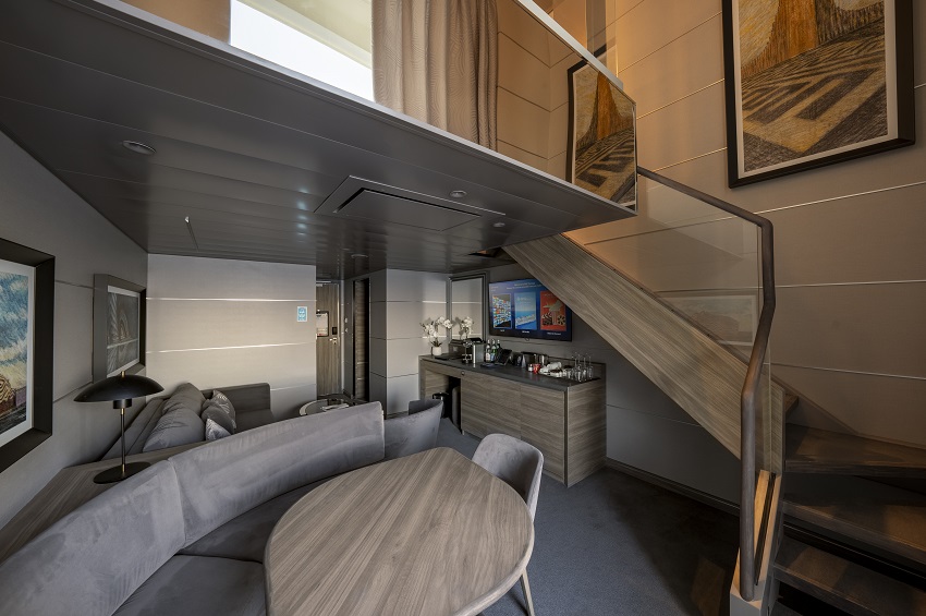 msc world europa yacht club maisonette suite
