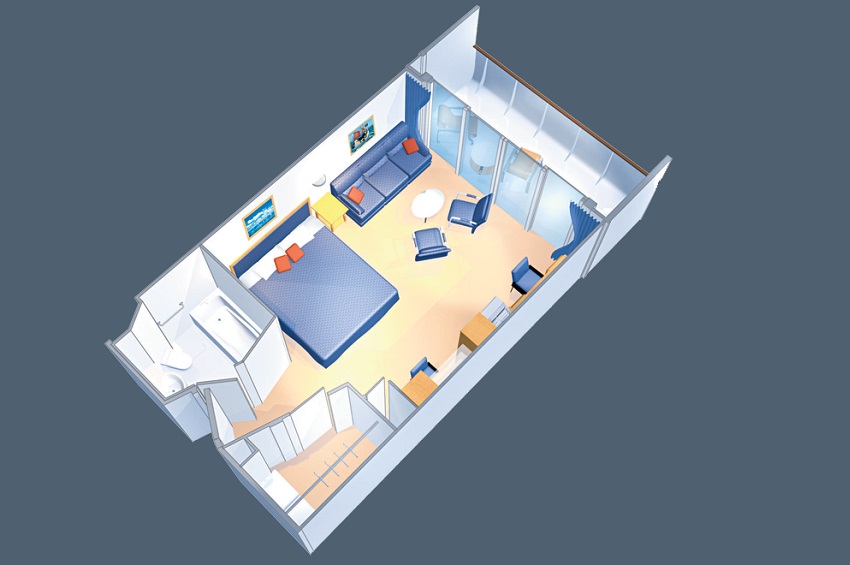 Independence of the Seas I Junior Suite I Grundriss