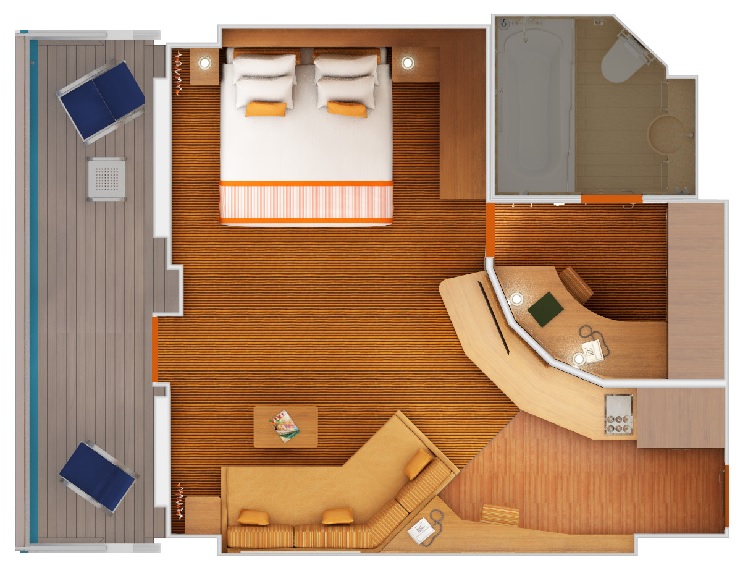 Carnival Freedom I Grand Suite, Grundriss