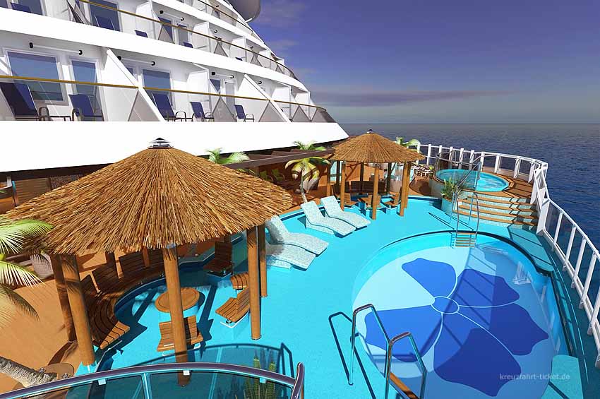 Carnival Vista - Havanna Pool am Balkon