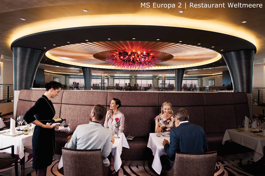 MS Europa 2 | Restaurant Weltmeere
