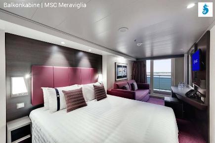 Balkonkabine der MSC  Meraviglia