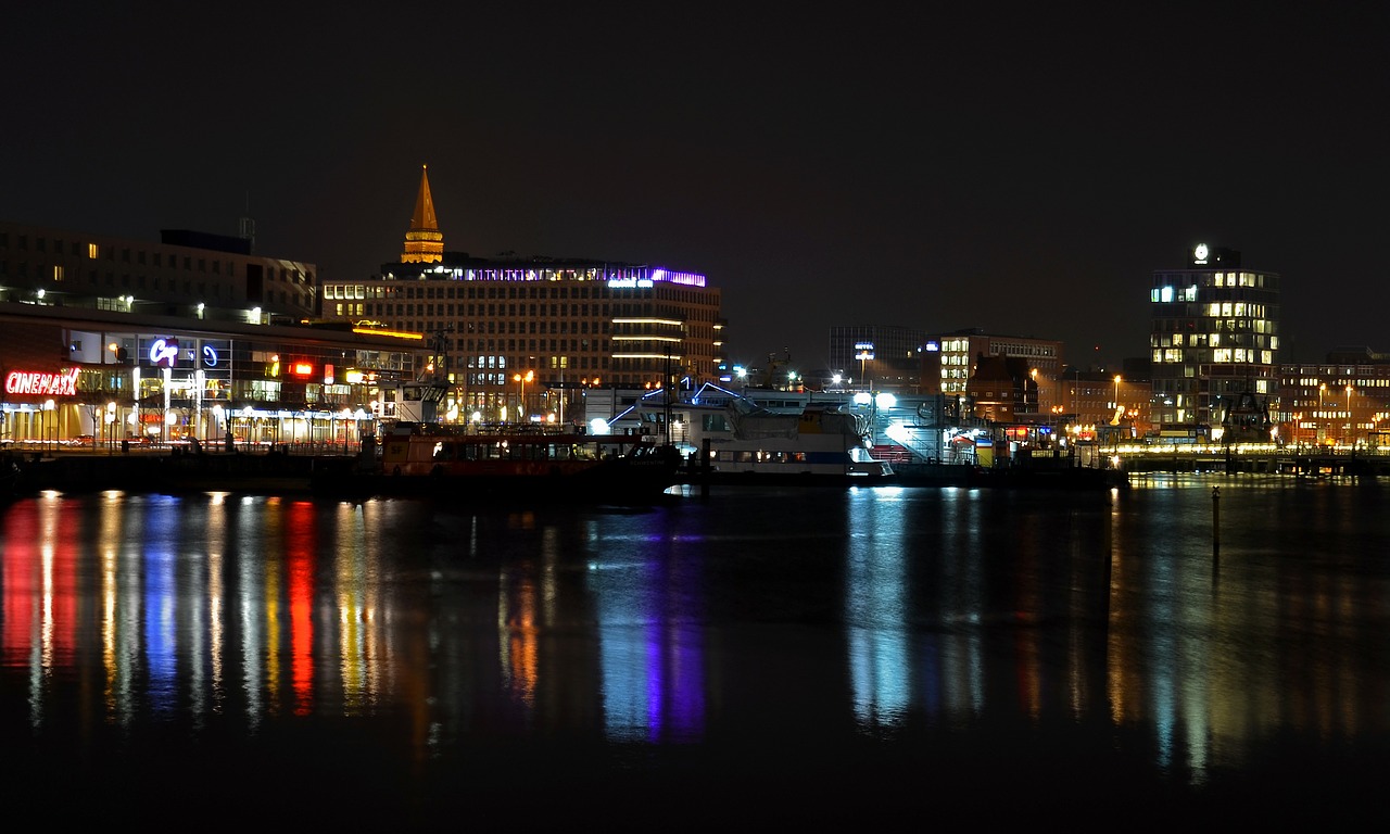 Kiel: Kiel bei Nacht