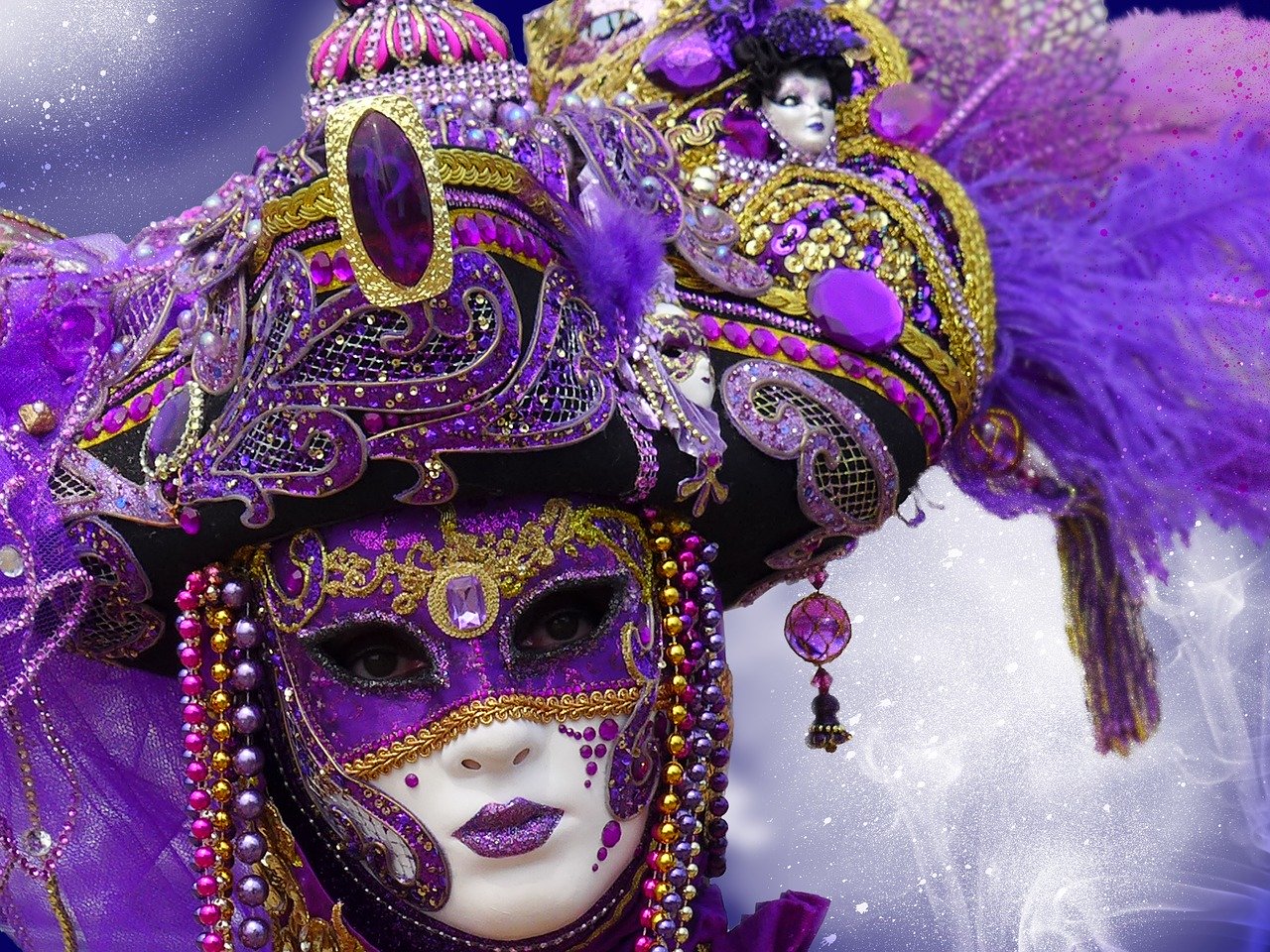 Vendeig - Karnivalmaske - Venedig Karneval 