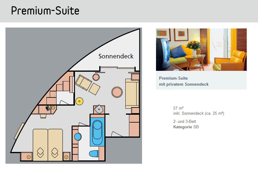 Premium-Suite - Grundriss | AIDAvita