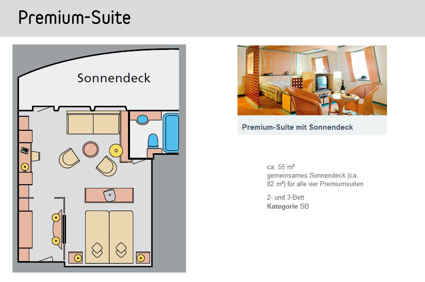 Premium Suite - Grundriss | AIDAcara